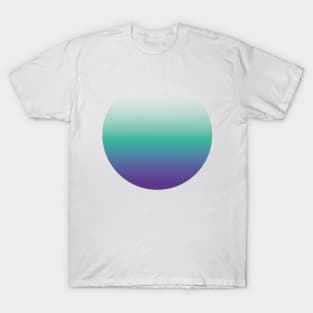 Vibrant gradient purple blue bold minimal T-Shirt